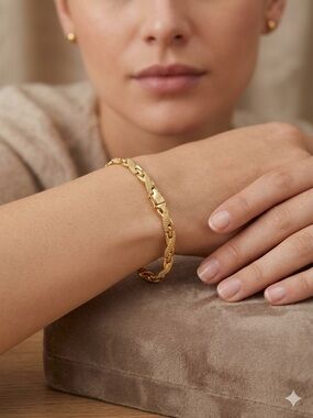 Gold Link Chain Bracelet - Women Jewelry